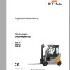Still Electric Forklift RX60 16 RX60 18 RX60 20 6311 6313 6315 User Manual DE 1