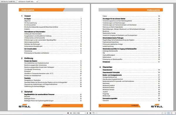 Still Electric Forklift RX60 25 RX60 30 RX60 35 6321 6324 6361 6364 User Manual DE 2
