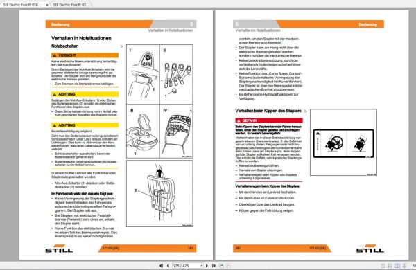 Still Electric Forklift RX60 25 RX60 30 RX60 35 6321 6324 6361 6364 User Manual DE 3