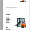 Still Electric Forklift RX60 25 RX60 30 RX60 35 6345 6348 6353 6356 User Manual DE 1