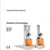 Still Electric Pallet Stacker ECV10C ECV10iC ECV10 Operating Manual DE 1