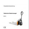 Still Electric Pallet Truck ECH12 Operating Manual DE 1