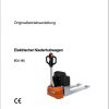 Still Electric Pallet Truck ECU 15C 0138 Operating Manual DE 1
