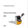 Still Electric Pallet Truck ECU 25 ECU 30 0168 0169 Operating Manual DE 1