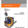 Still Electric Pallet Truck EXU 16 18 20 22 DC Operating Manual DE 1