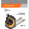 Still Electric Pallet Truck EXU H 0202 Operating Manual DE 2