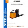 Still Electric Pedestrian Pallet Truck CS 16 SD 1036 Operating Manual DE 1