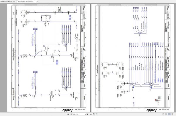 Still Electric Reach Trucks FM X FM X NG Schematic Diagrams DE 1
