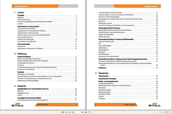 Still Forklift RX70 30 RX70 35 RX70H with Hydrid Energy Storage System User Manual DE 2