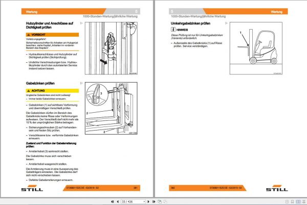 Still LPG Forklift RX70 20 RX70 25 RX70 30 RX70 35 7385 7388 7391 7392 User Manual DE 3