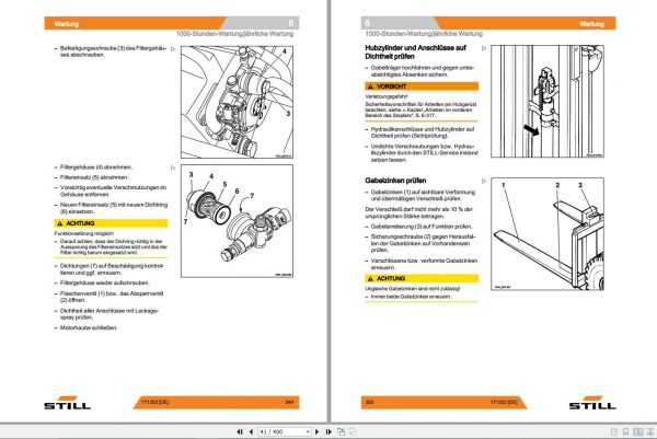 Still LPG Forklift RX70 22 RX70 25 RX70 30 RX70 35 7325 7328 User Manual DE 3
