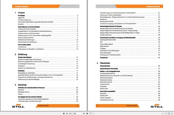 Still LPG Forklift RX70 22 RX70 25 RX70 30 RX70 35 Facelift 2015 7365 7368 User Manual DE 2