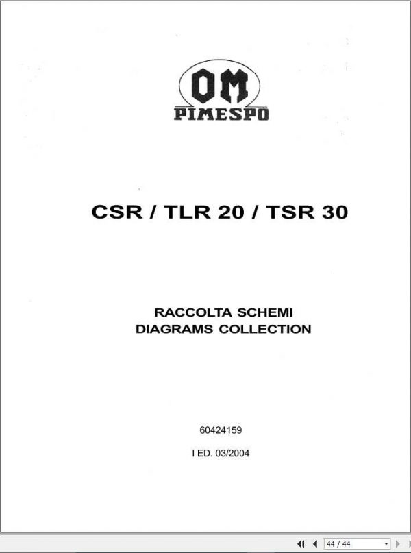 Still OM Pimespo CSR CLR20 TSR30 Circuit Diagrams 1