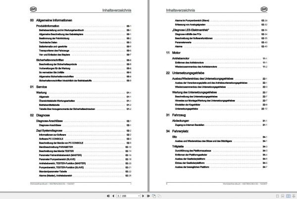 Still OM Pimespo CSR12 16ac CSRi12 16ac Series 4557 4548 Forklift Workshop Manual DE 2