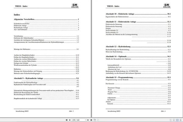 Still OM Pimespo Electric Reach Truck THESI 4519 Customer Service Manual DE 2