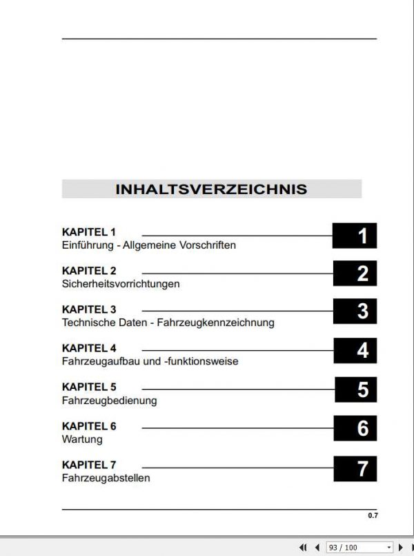 Still OM Pimespo Electric Reach Truck THESI Use Maintenance Manual DE 2