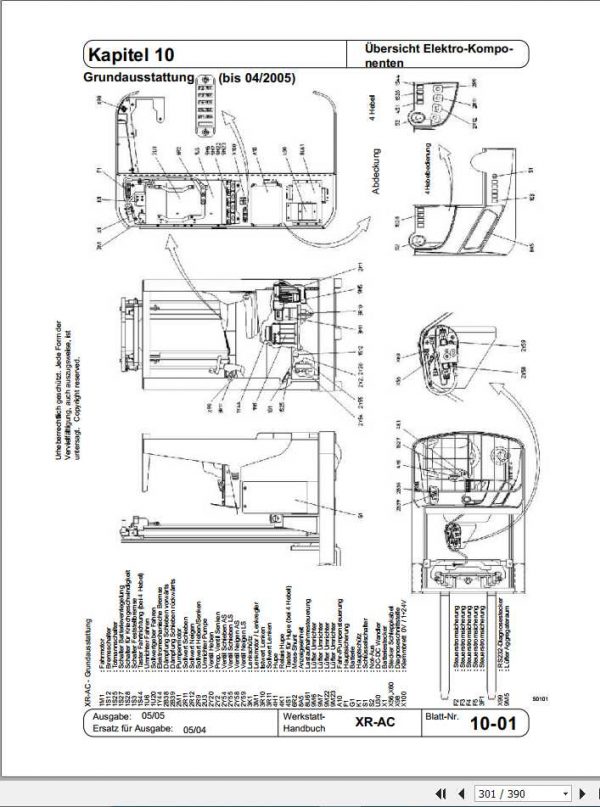 Still OM Pimespo Electric Reach Truck XR AC 4546 Workshop Manual DE 4