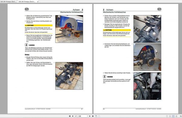 Still OM Pimespo Electric Tow Tractor CTR250 CPF200 Workshop Manual Service Training DE 3