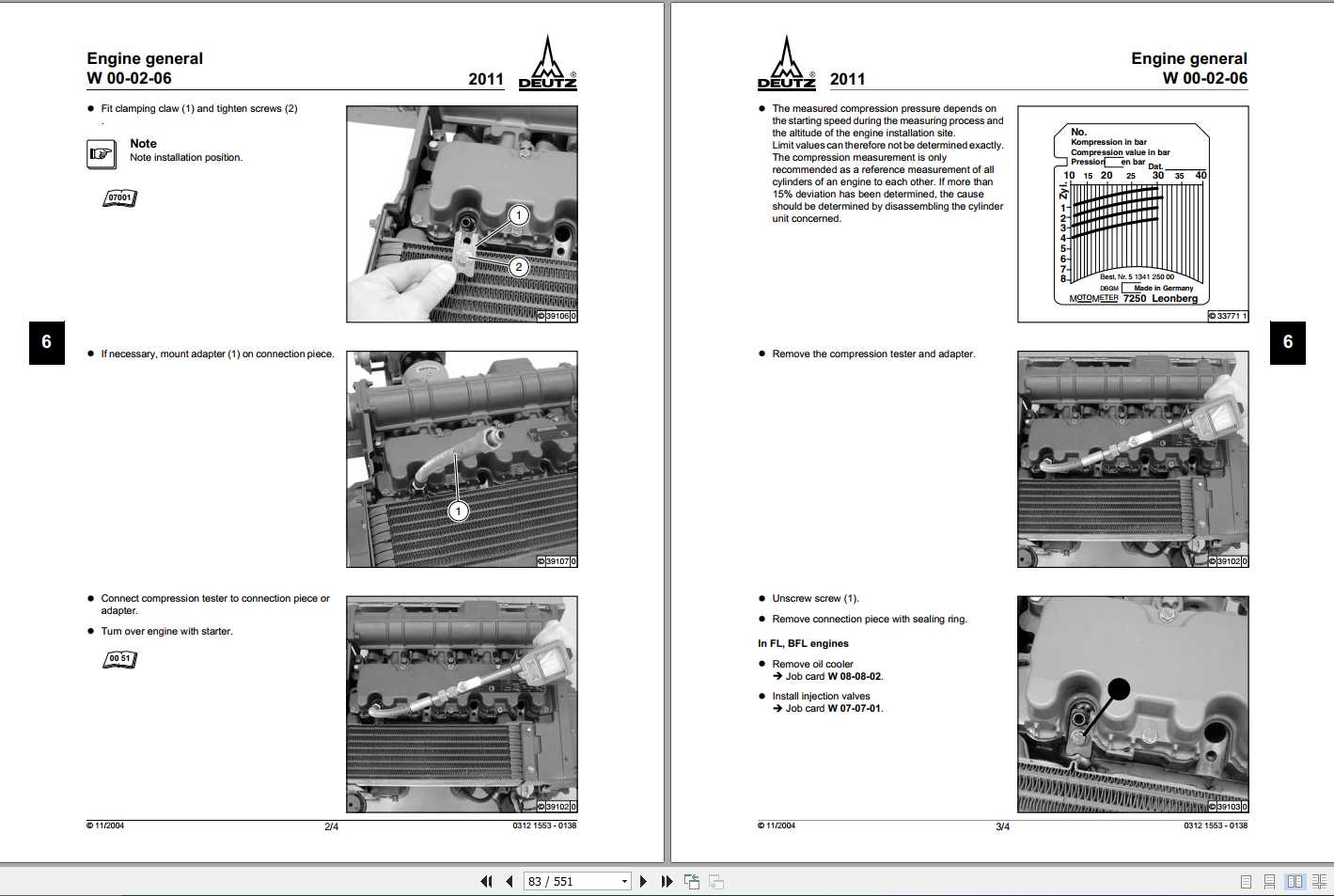 Still OM Pimespo Forklift DEUTZ Engines Series 4158 Workshop Manual 2011 1