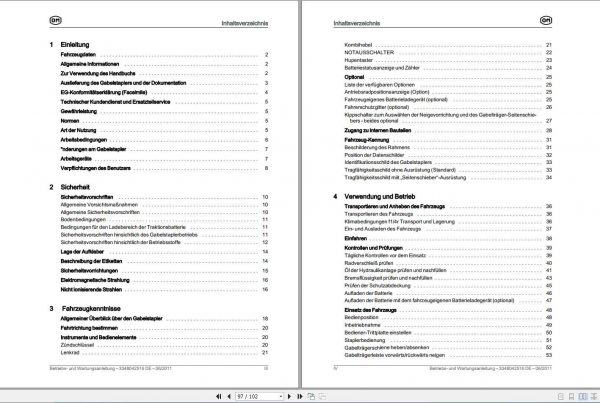Still OM Pimespo Forklift IDEA Use Maintenance Manual DE 2