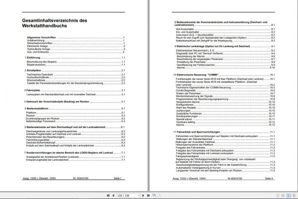 Still OM Pimespo Forklift LOGO Restyling Series 4516 Service Manual DE 2