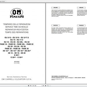 Still OM Pimespo Forklift Supplement Manuals DE 1