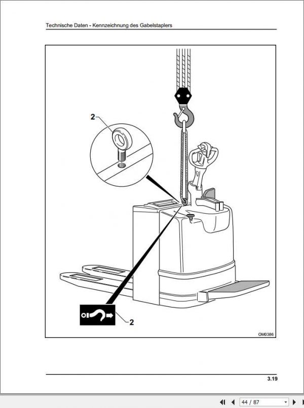 Still OM Pimespo Forklift TSX TLX Use Maintenance Instructions DE 3
