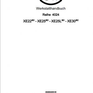 Still OM Pimespo Forklift XE22ac XE25ac XE25Lac XE30ac Workshop Manual DE 1