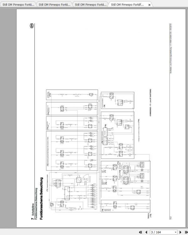 Still OM Pimespo Forklift XG25 XG30 Use Maintenance Manuals DE 4