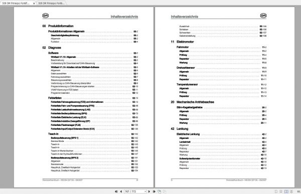 Still OM Pimespo Forklift XNAac X301 Workshop Manual DE 2