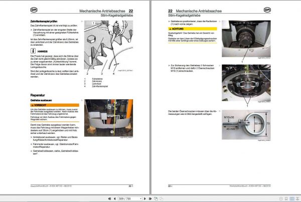 Still OM Pimespo Order Picking Stacker Truck MDXac Workshop Manual DE 3