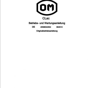 Still OM Pimespo Pallet Stacker CLac Use Maintenance Manual DE 1