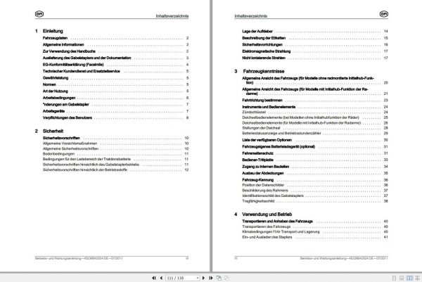 Still OM Pimespo Pallet Stacker CTX CTXi User Maintenance Manual DE 2