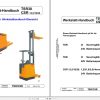Still OM Pimespo Pallet Truck TSR30 CSR125 16 20 Workshop Manual DE 1
