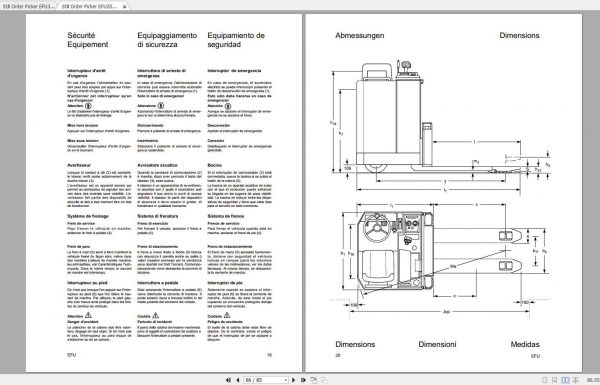 Still Order Picker EFU 2000 3000 3001 3002 Operating Manual DE 2