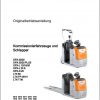 Still Order Picker Tow Tractor OPX LTX Operating Maintenance Manual DE 1