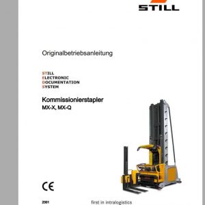 Still Order Picker Truck MX X MX Q Operating Manual DE 1