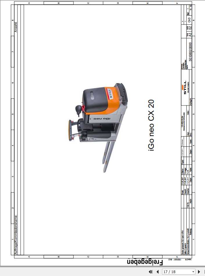 Still Order Picker iGo neo CX 20 1074 Wiring Diagrams DE 1