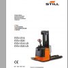 Still Pallet Stacker EGV EGV LB EGP Electrical Hydraulic Schematic DE 1