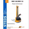 Still Pallet Stacker EGV10 EGV12 Operating Maintenance Manual DE 1