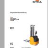 Still Pallet Stacker EGV14 EGV16 Operating Maintenance Manuals DE 1