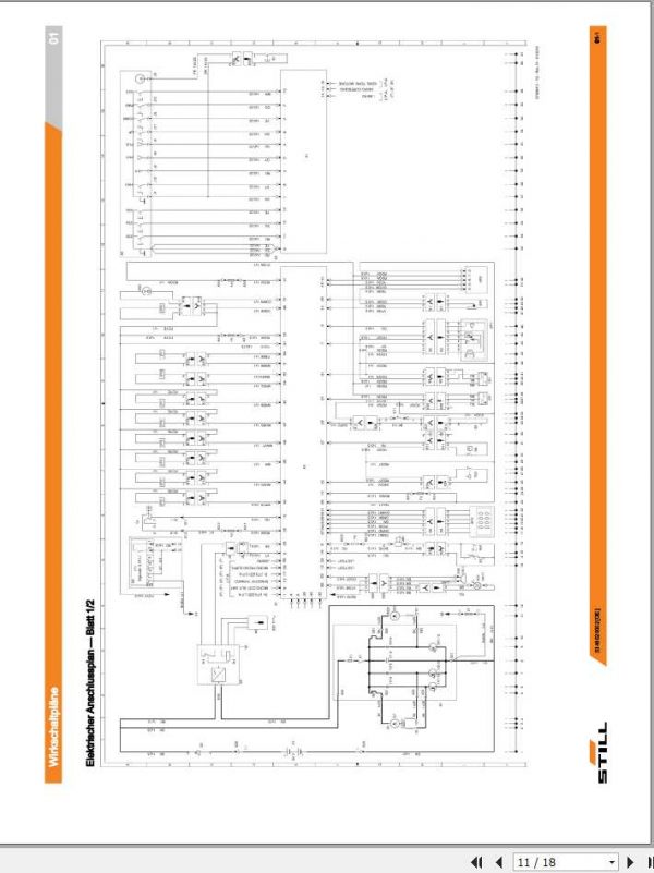 Still Pallet Stacker ESM10 X334 Electrical Hydraulic Schematic DE 2