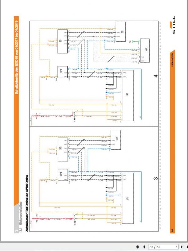 Still Pallet Stacker EXD 18 EXD 18K EXD 18L EXD 18L Li Ion Schematic Diagrams DE 2