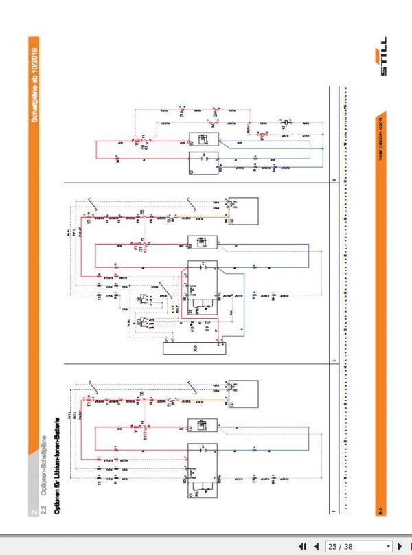 Still Pallet Stacker EXD 20 0307 0345 Schematic Diagrams DE 2