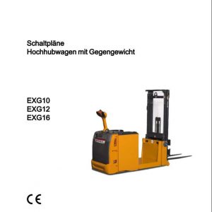 Still Pallet Stacker EXG 10 EXG 12 EXG 16 Electrical Hydraulic Schematic DE 1
