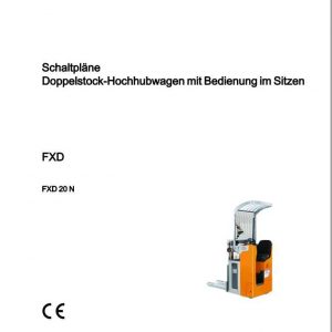 Still Pallet Stacker FXD 20 FXD 20N Schematic Diagrams DE 1