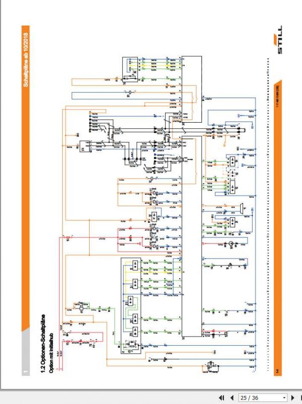 Still Pallet Stacker FXV 14 16 Schematic Diagrams DE 2