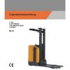 Still Pallet Stacker SV12 Operating Manual DE 1