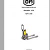 Still Pallet Truck CiTi One 1130 Workshop Manual Spare Parts List DE 1
