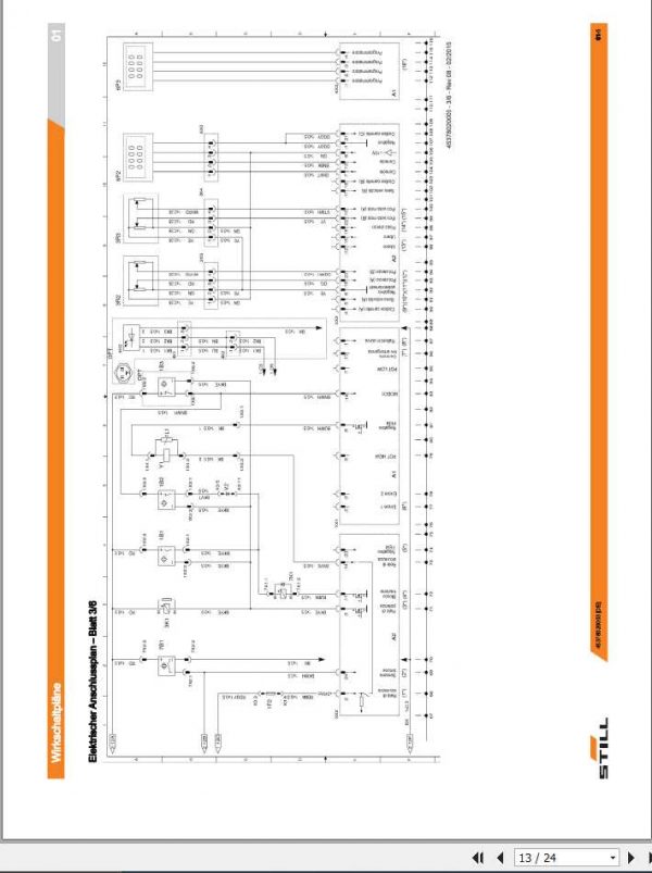 Still Pallet Truck ECU SF Electrical Hydraulic Diagrams DE 2